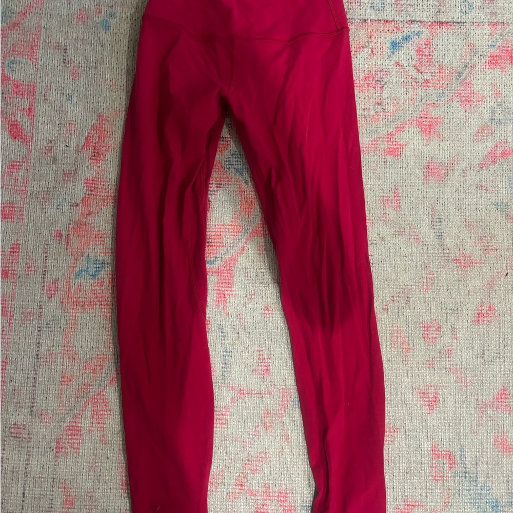 lululemon athletica hot pink leggings